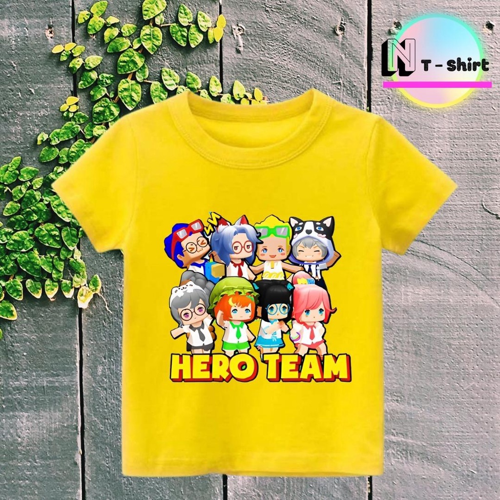 Áo phông trẻ em in hình 𝐇𝐄𝐑𝐎 𝐓𝐄𝐀𝐌, Áo cotton xuất xịn mặc thoải mái NTShirt