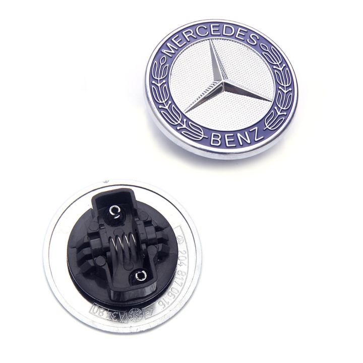 Logo nắp capo đầu xe ô tô Mercedes W204  đường kính: 57mm