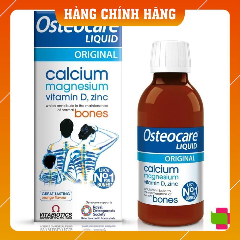 Canxi nước Osteocare Original Liquid 200ml cho trẻ từ 3 tuổi và phụ nữ mang thai