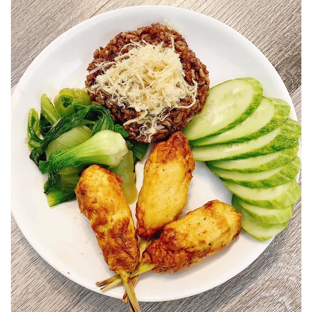 Chạo Ức Gà Cuộn Sả Eat Clean Túi 500G