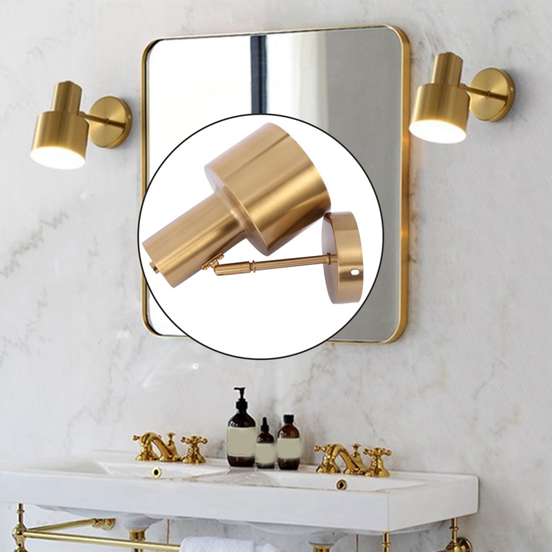 Đèn LED Treo Tường Bằng Sắt Màu Vàng Kim Điều Chỉnh Được Cho Phòng Tắm / Cầu Thang