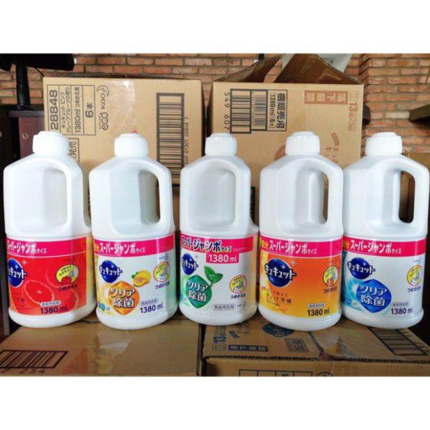 Nước rửa bát Kao đậm đặc 1380ml/ 770ml nội địa Nhật