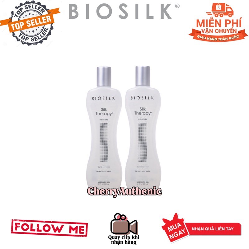 [Hàng Mỹ] Tinh dầu dưỡng tóc Biosilk Silk Therapy Serum (67ml/167ml)