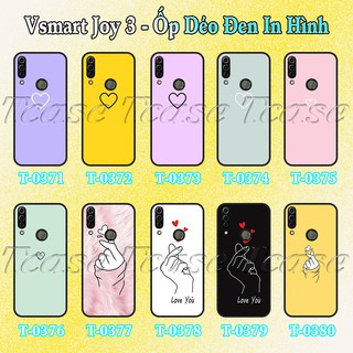 Ốp lưng Vsmart Joy 3 dẻo đen in hình Tim cute
