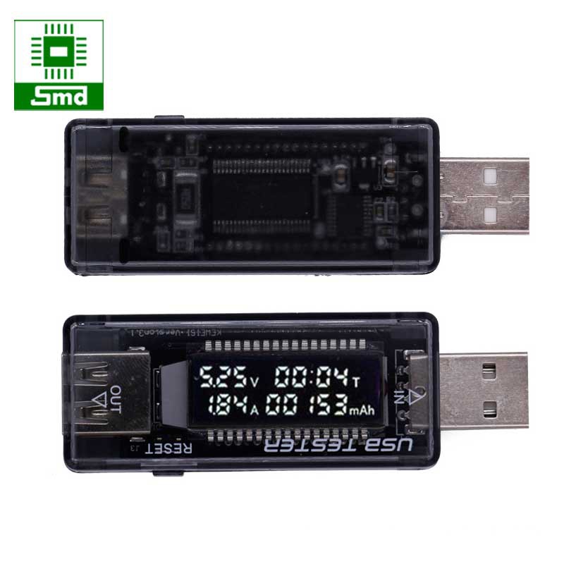 Thiết bị USB kiểm tra dòng sạc xả của pin dự phòng,điện thoại,củ sạc