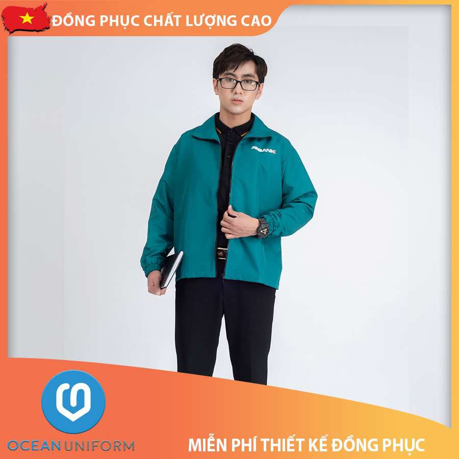 [OCEAN UNIFORM] Đồng phục áo khoác gió nam nữ màu đỏ đô