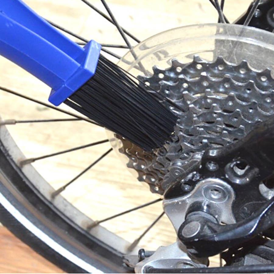 Bàn chải rửa xe 3D vệ sinh sên xích xe máy xe đạp 2 đầu chuyên dụng BC-03