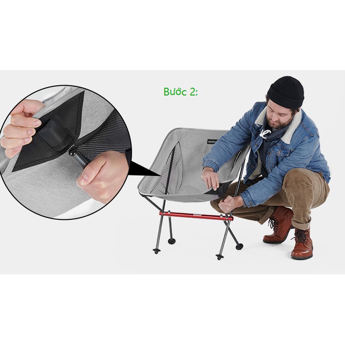 Ghế gấp du lịch dã ngoại chính hãng NatureHike - NH18Y050-Z