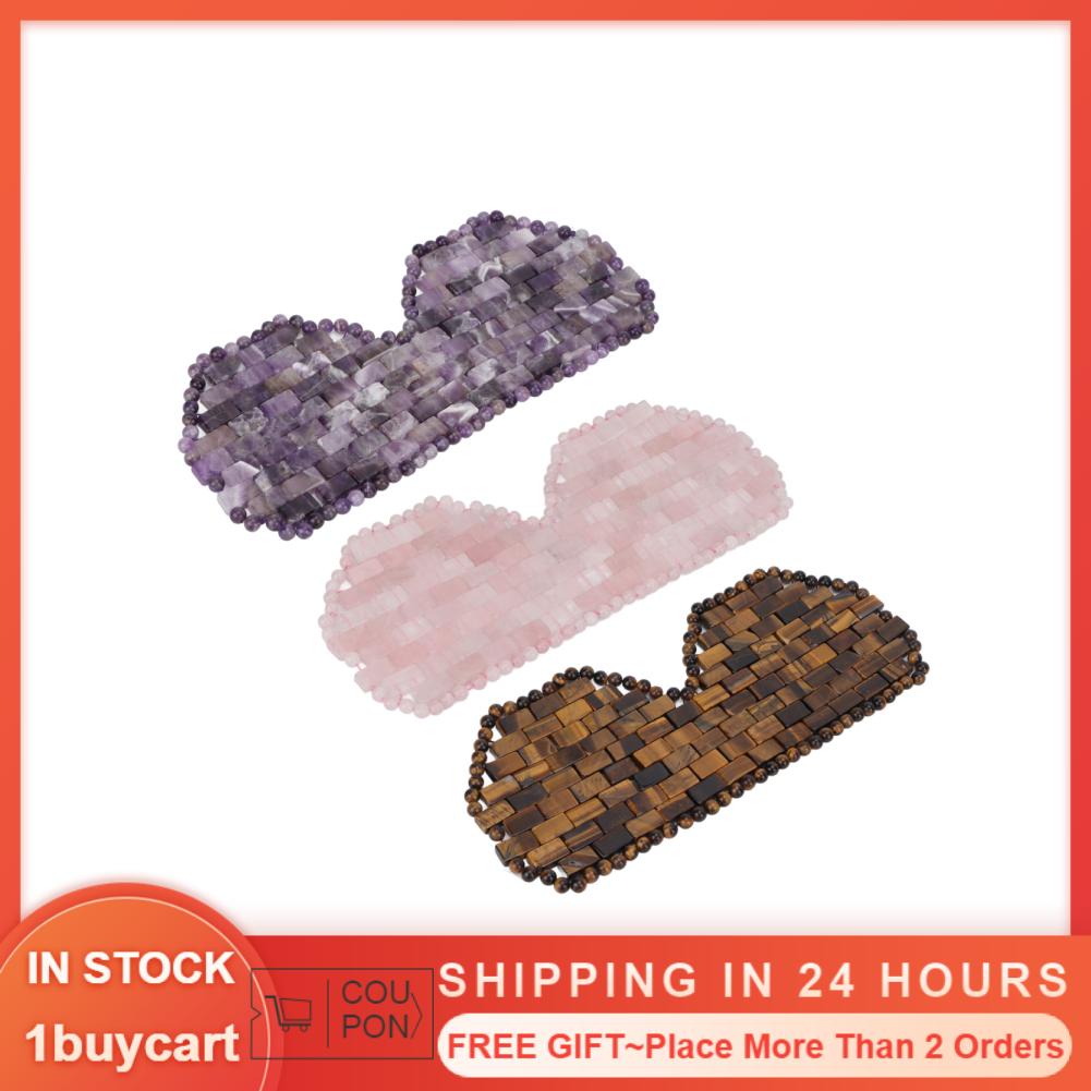 Miếng đệm mắt giảm mệt mỏi chất liệu đá ngọc bích xóa đi quầng thâm thích hợp sử dụng hàng ngày