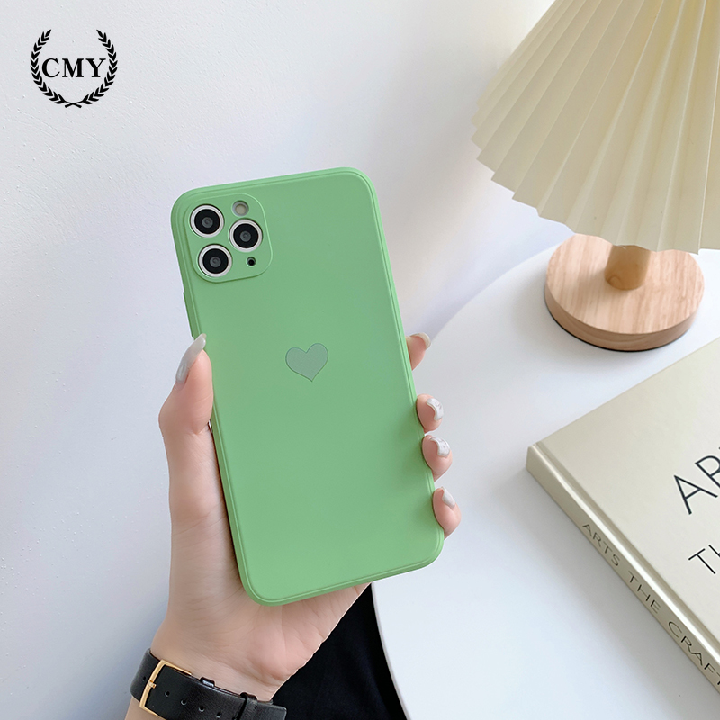 Ốp điện thoại silicon họa tiết trái tim dành cho iPhone11/11Pro 11pro Max X XR XS XS MAX 7 8 plus SE | BigBuy360 - bigbuy360.vn
