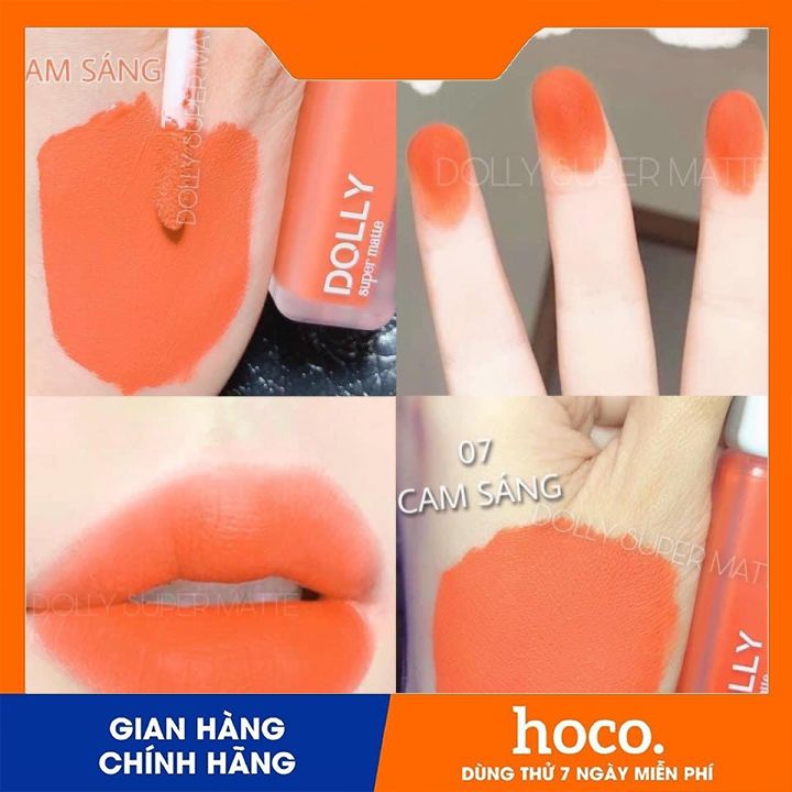 Son Dolly Super Matte ko chì mềm môi đang hot(màu cam sáng) | BigBuy360 - bigbuy360.vn