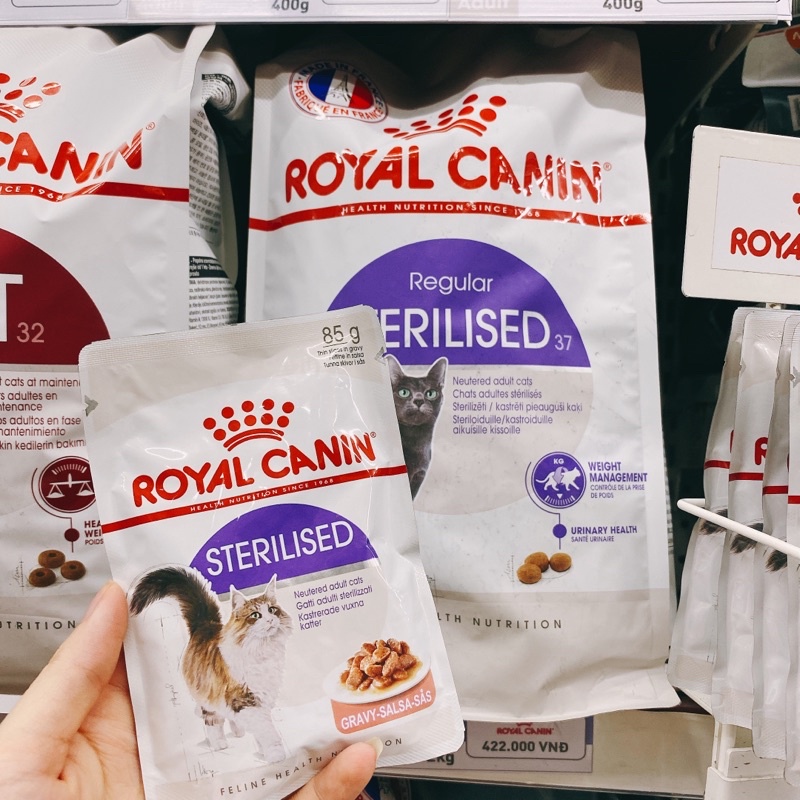 Pate gói Royal Canin Sterilised cho mèo triệt sản gói 85g