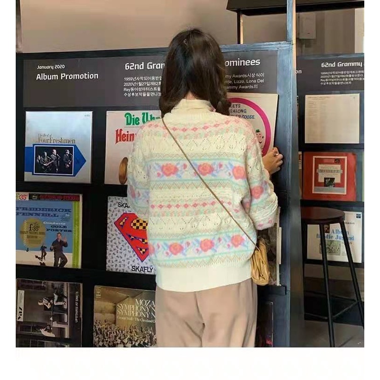 Áo Khoác Len Cardigan Dáng Rộng Thiết Kế Mới Thời Trang Mùa Xuân Theo Phong Cách Nhật Bản Dành Cho Nữ 2021