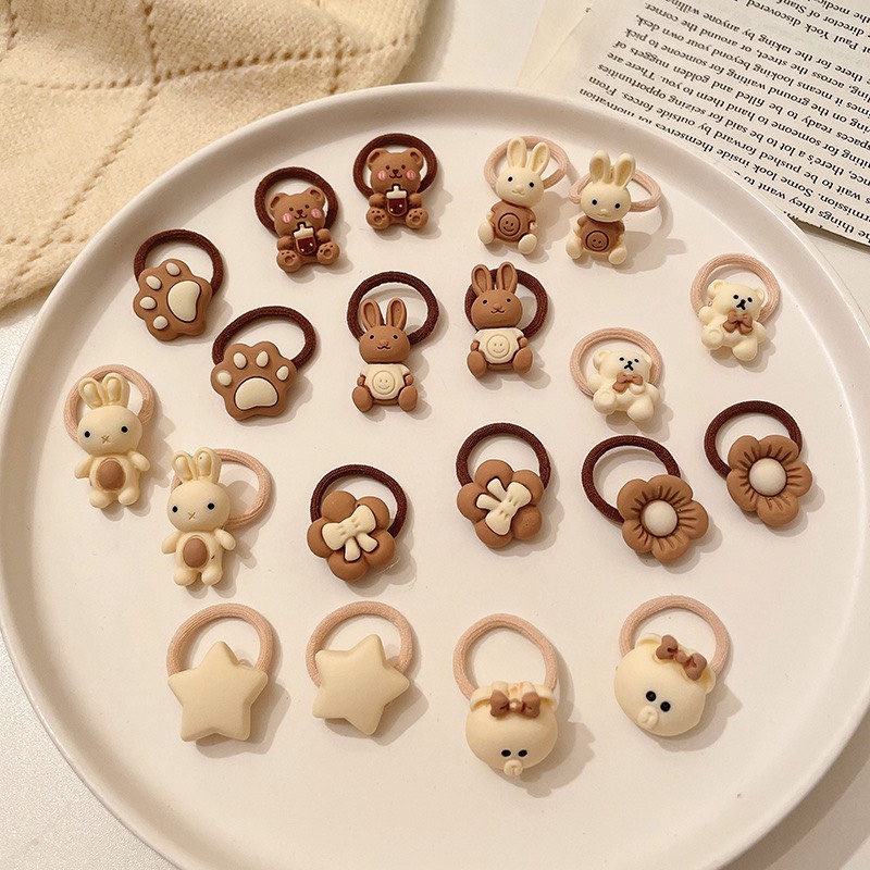 Set 10 dây chun thun buộc tóc cho bé gái dễ thương cute phong cách hàn quốc DC52