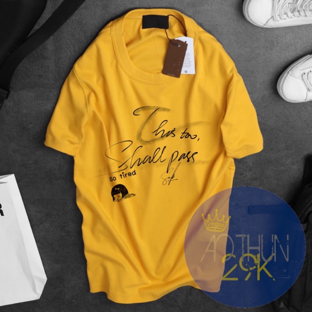 - ÁO THUN UNISEX TYPO CUỘC SỐNG "RỒI MỌI CHUYỆN SẼ QUA" ĐỘC LẠ