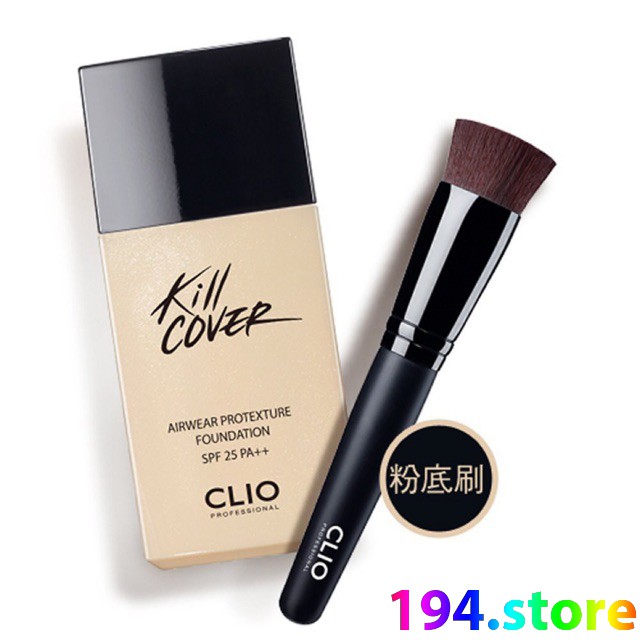 Set Kem nền Clio Kill Cover Airwear Protexture Foundation SPF25, PA++(30ml) 194.store