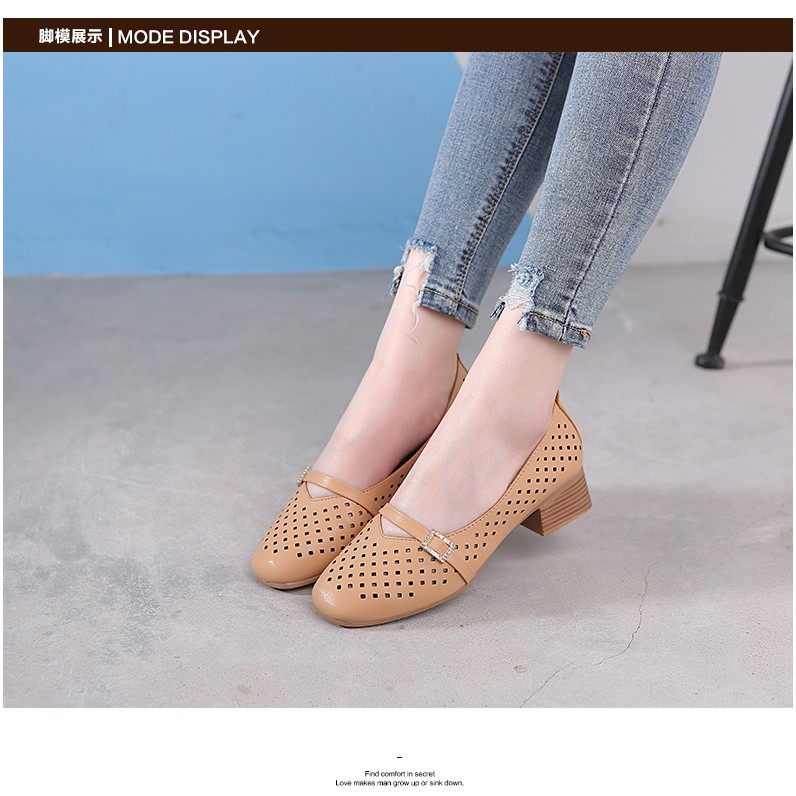 Giày Nữ Mũi Tròn Kiểu Retro Thời Trang Xuân Hè 2020 | BigBuy360 - bigbuy360.vn