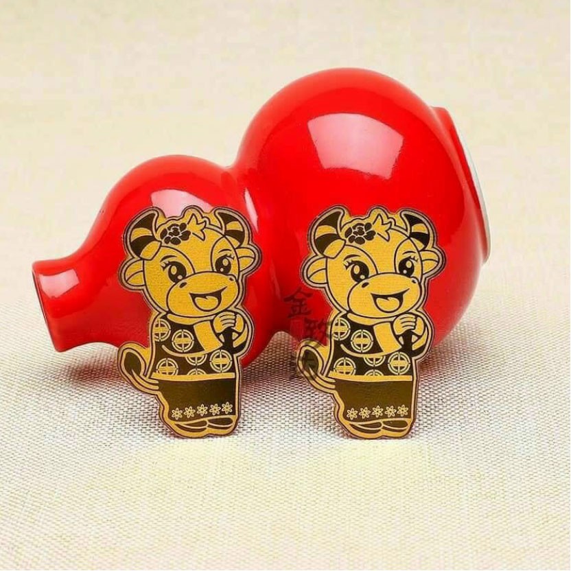 Sticker trâu mạ vàng chiêu tài may mắn để ví, ốp điện thoại | BigBuy360 - bigbuy360.vn