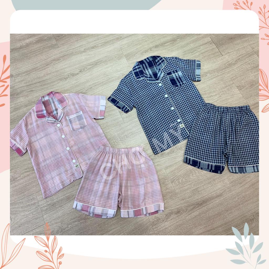 Bộ pyjama caro cho Mẹ và Bé