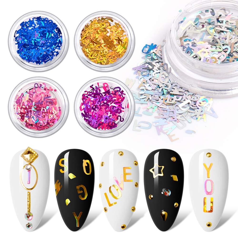 Sticker Chữ Laser Dán Móng Nghệ Thuật