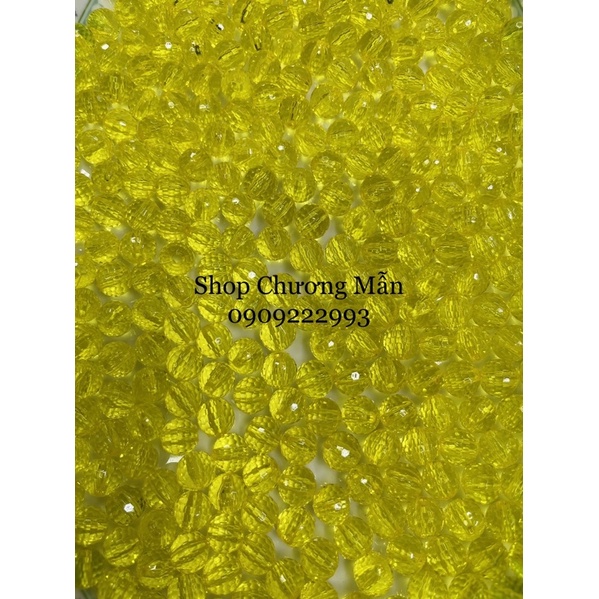 100G Chuỗi Hạt Pha Lê Nhựa 6-8-10mm Giá Sỉ