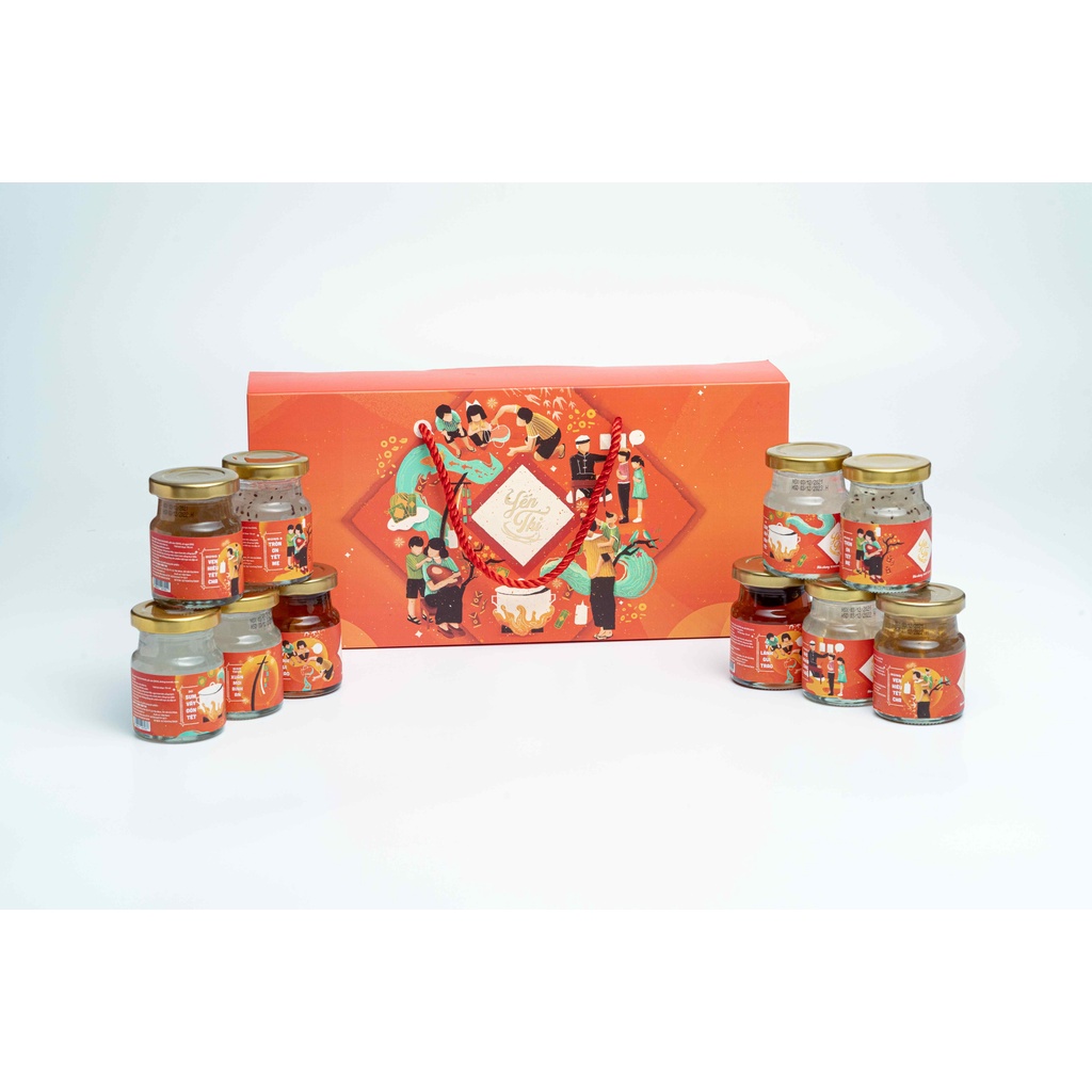 [Hộp quà tặng] Hộp 10 Gói yến đủ vị - Yến Thị - 30% Yến sào | BigBuy360 - bigbuy360.vn