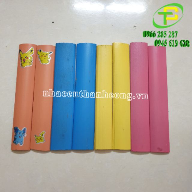 Combo 5 cặp thanh phách học nhạc, phách gỗ