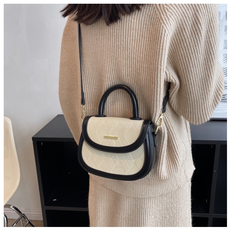 Túi xách JASMIN NOIR chất liệu da lộn đeo chéo có khóa thời trang cho nữ