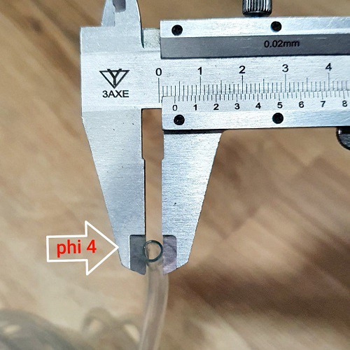 Ống Dẫn Khí Oxy Cuộn 30m Nhựa Dẻo  Trong Suốt Phi 4mm Đa Dụng