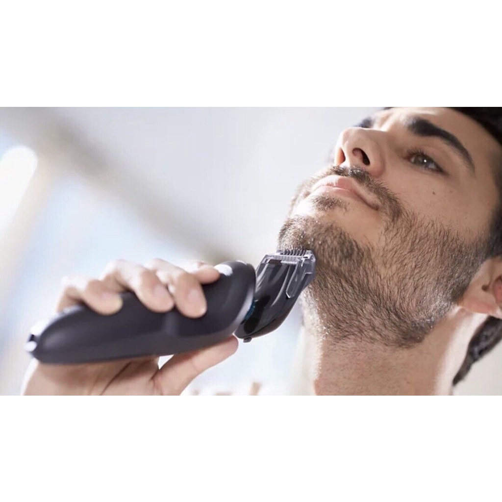 Máy cạo râu, máy tỉa lông mũi đa năng PHILIPS Norelco 3 in 1 Click & Style S740/80 - Nhập khẩu
