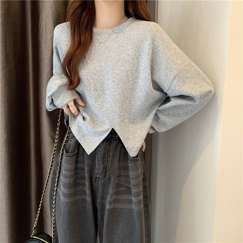 Áo Thun Nữ Tay Dài Form Rộng Oversize