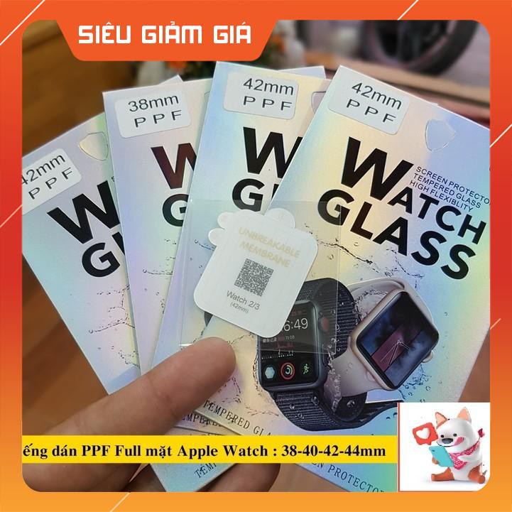 {XA} { Bán Giá Gốc }Miếng Dán  Tấm dán PPF Full màn Apple Watch 38mm/40mm/42mm/44mm - Tặng kèm bộ phụ kiện dán.