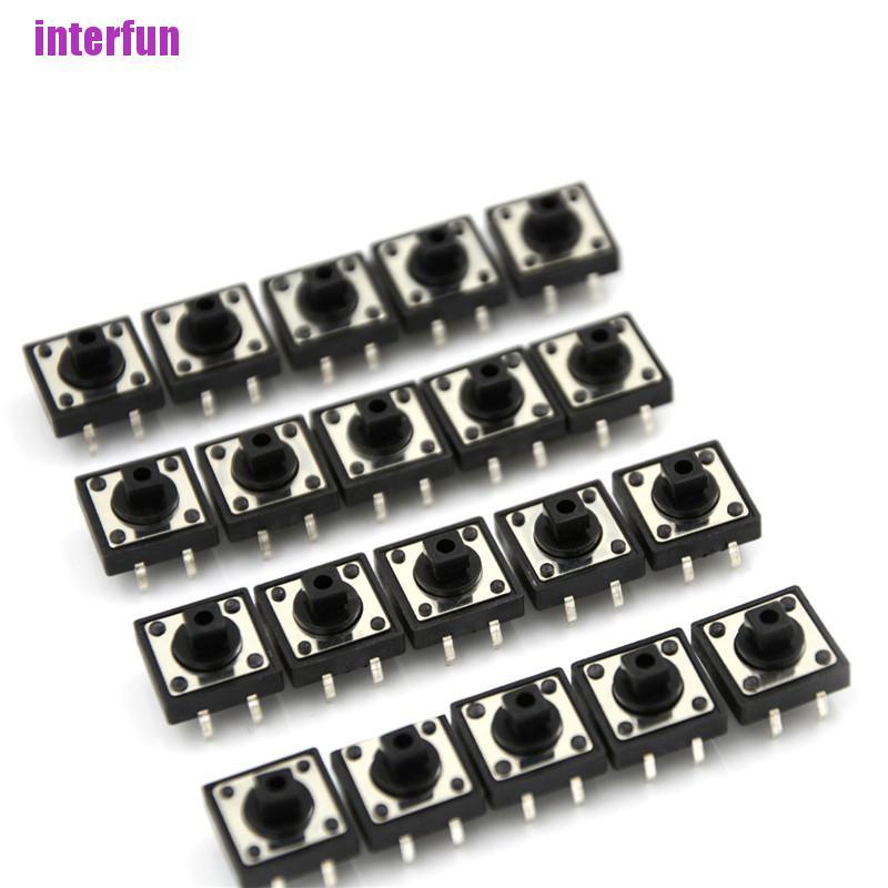 Bộ 20 Công Tắc Ấn Pcb Tc-1212T 12X12X7.3 Chất Lượng Cao