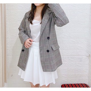 blazer kẻ 1 lớp