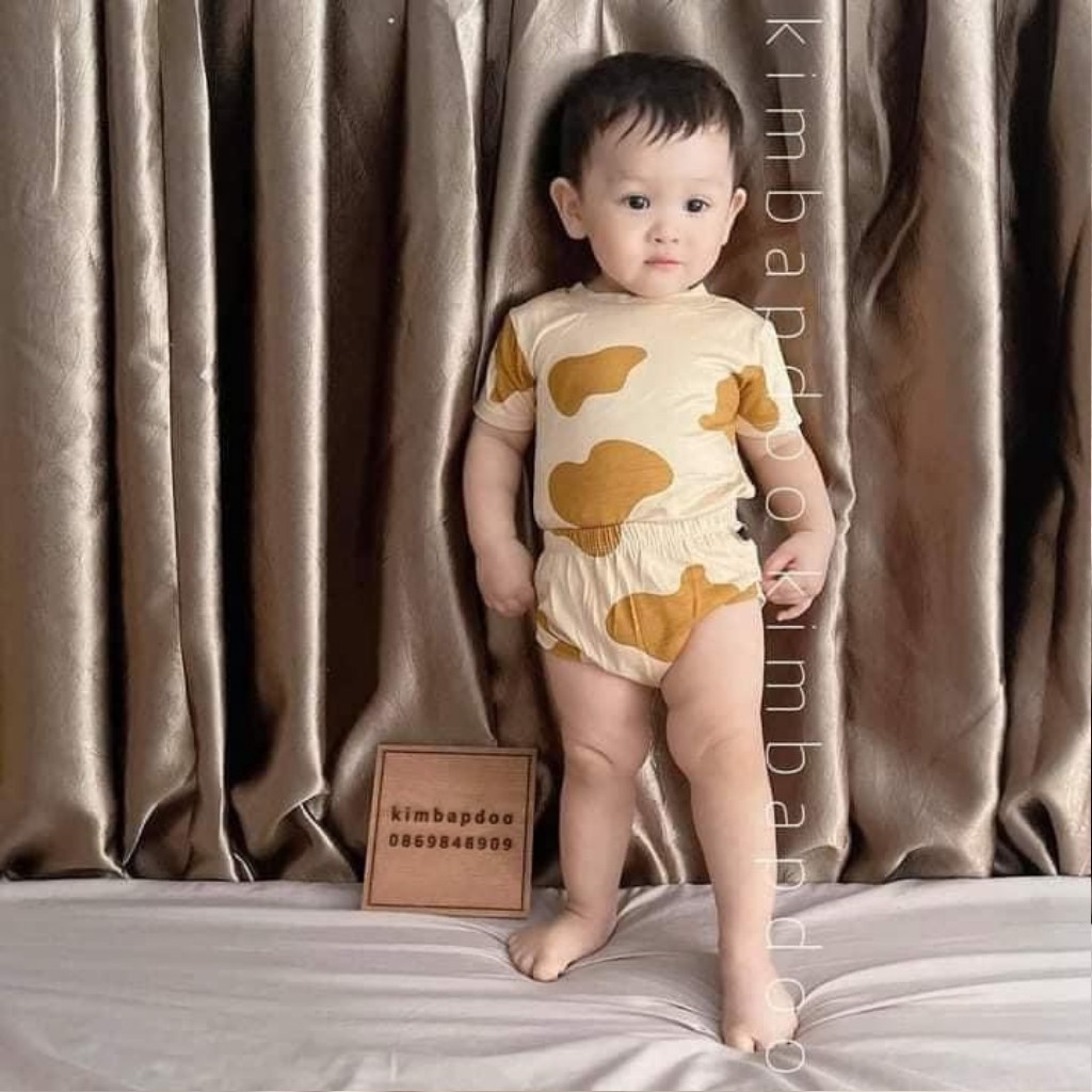 Bộ Minky Mom Cho Bé  Bộ Cộc Tay Quần Chip Minky Mom cho bé Trai bé Gái Chất Thun Lạnh Cao Cấp Siêu Mềm Mịn Mát .