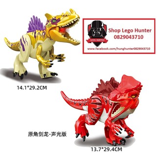 YG 77088 A B Jurassic Park Dinosaurs mô hình lắp ráp Khủng Long đột biến gen