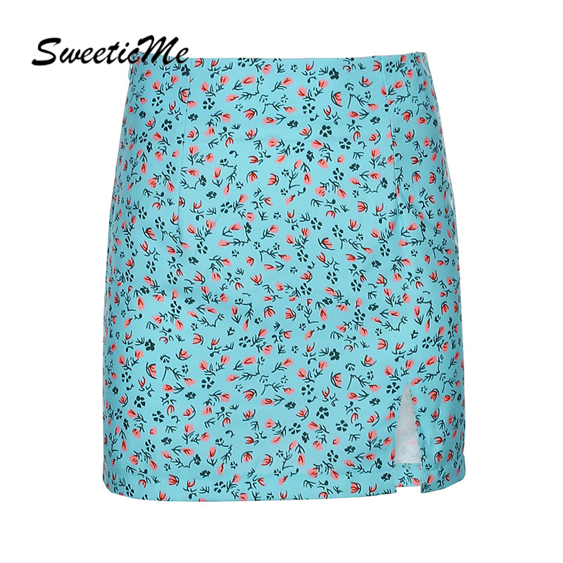 Đầm Hoa Ôm Dáng Xẻ Tà Gợi Cảm Dành Cho Nữ 2021