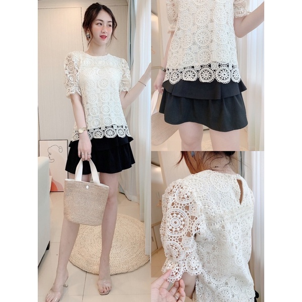 SET ÁO REN TRÒN TIỂU THƯ madebyMULLET