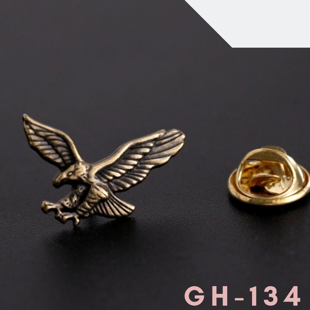 Ghim cài áo Vest nam Lapel Pin thời trang hình chim đại bàng mini GH-134 {Phụ kiện Vest Nam - AdamZone}