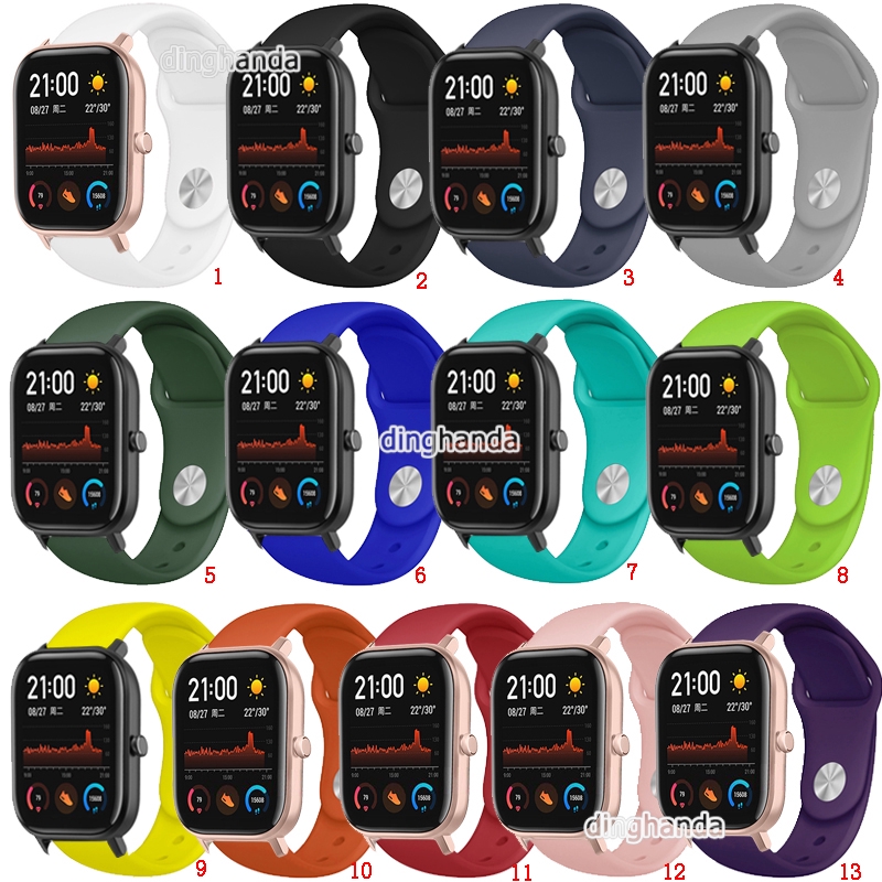 Dây đeo silicon mềm cho đồng hồ thông minh Huami Amazfit GTS 2e GTS2 mini GTS3