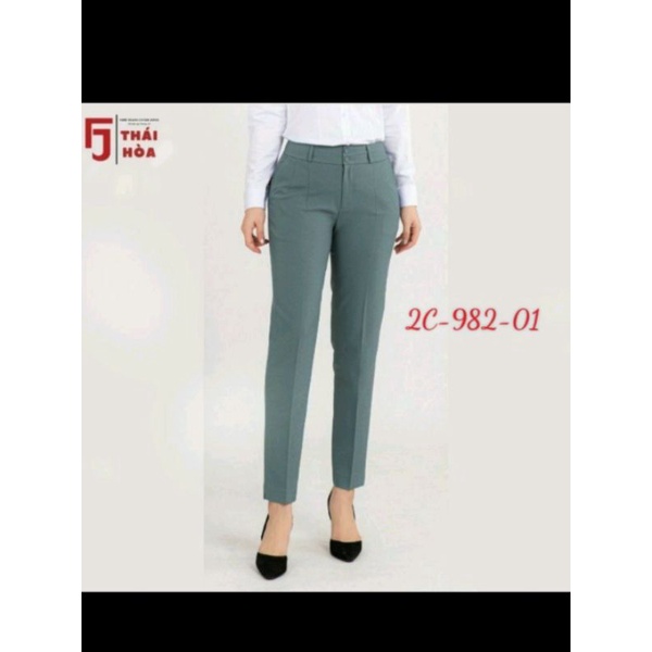 CÓ SẴN. quần 9 tấc Thái Hòa ly chìm màu xanh ngọc