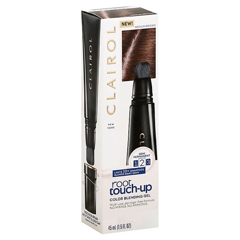 Clairol - Phủ Tóc Dạng Gel Clairol Root Touch - Up Color Blending Gel 45ml màu nâu nhạt và nâu đậm