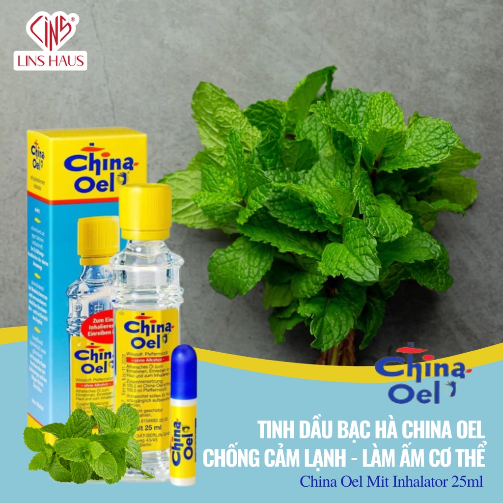 Tinh dầu bạc hà China Oel 25ml