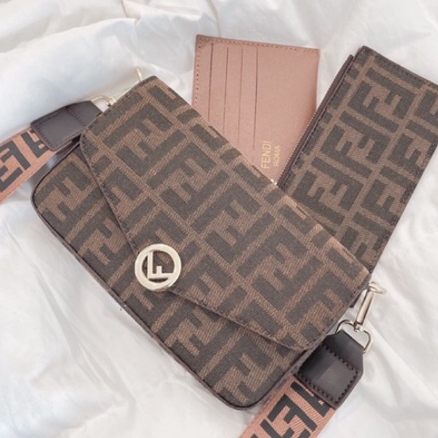 Túi Xách Nữ Đeo Vai Đeo Chéo QUẢNG CHÂU CAO CẤP Fendi Set 3