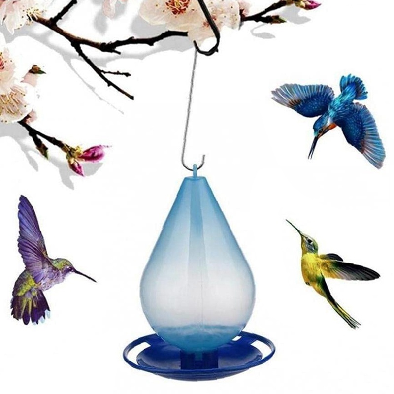 Bình Uống Nước Tự Động Hình Giọt Nước Có Móc Treo Cho Chim Cảnh