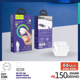 Bộ củ sạc điện thoại mini hoco n13 sạc nhanh 20w