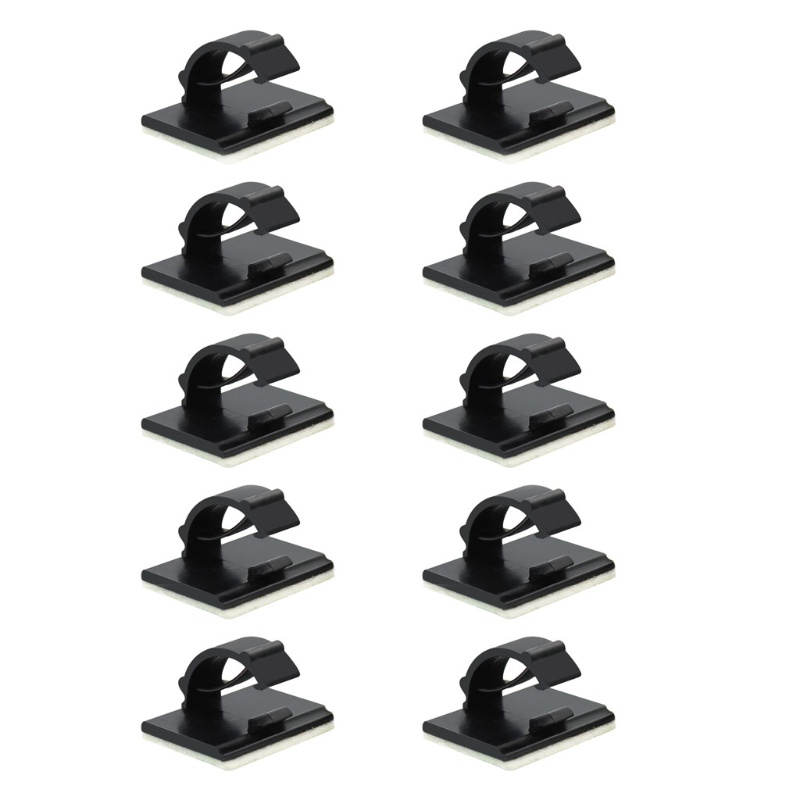 Set 10 Kẹp Cố Định Dây Điện Gắn Bàn Tiện Lợi