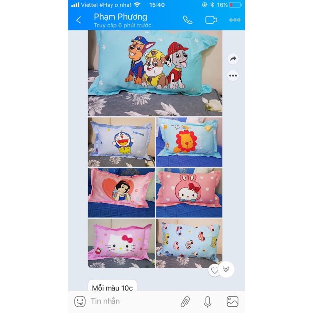 Gối trẻ em 100% vải cotton 3D thấm hút tốt