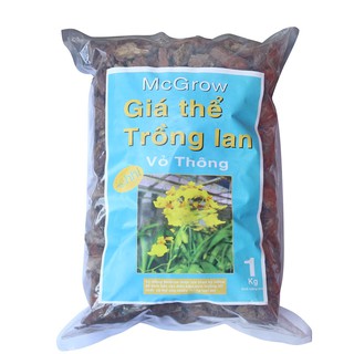 Vỏ thông trồng lan gói 1kg- Size  3-4 cm