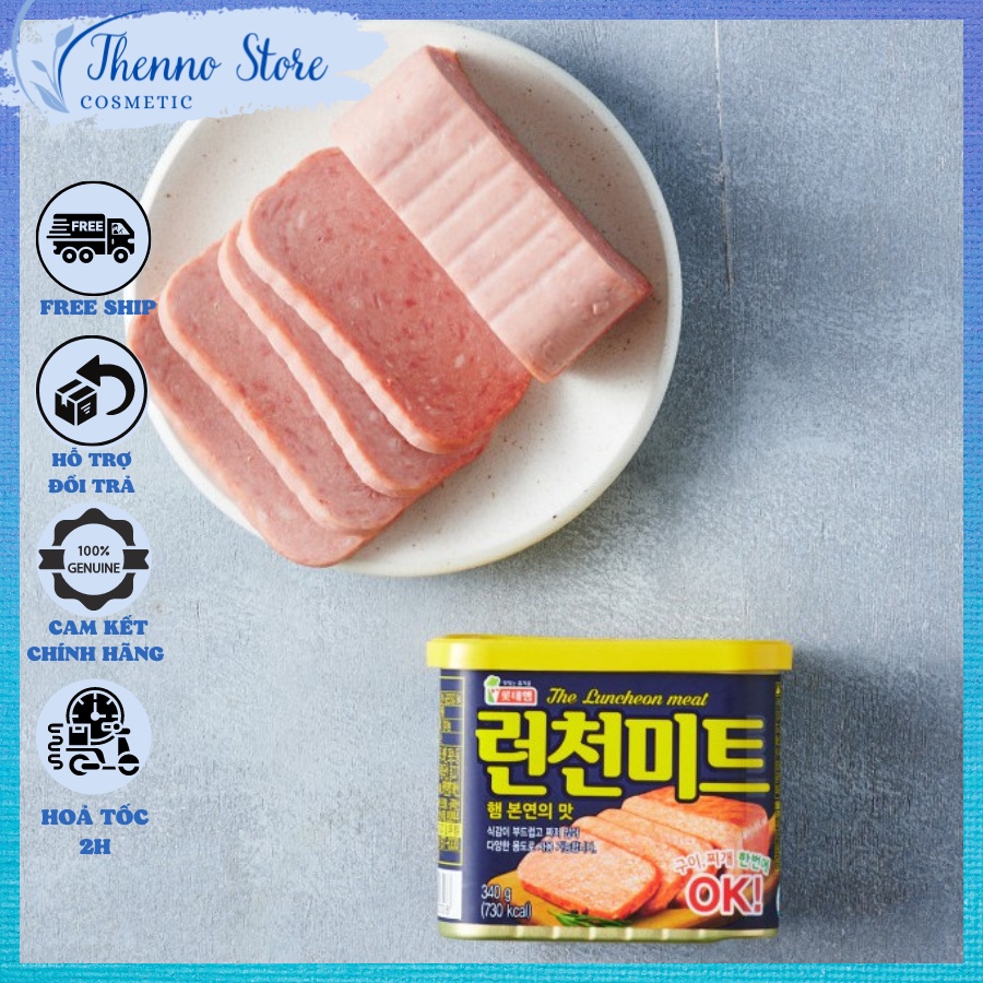 Thịt hộp Hàn Quốc Lotte Lunchoen Meat 340g